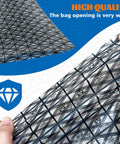 Open Top Antistatic Bags 12x16 Inches Premium ESD Safe Bags With Stickers for motherboards, GPU, close-up of aluminized film
