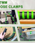 Dust Hose Organizer Clips For Vacuum Hoses D27 Fits Sander And Dust Extractor 37mm Diameter Durable Holders in workshop