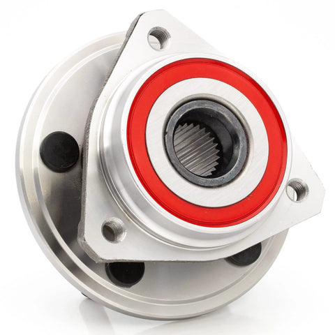 Front Wheel Hub Bearing Assembly For Jeep Wrangler 2000 To 2006 And Cherokee 1999 To 2001 Non ABS 5 Lug With Full Cast Rotors