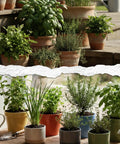 Herb Seed Variety Pack for Indoor or Outdoor Gardens, 12 Culinary Herb Seeds Like Basil, Cilantro, in pots indoors and outdoors