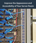 2x2in Open Slot Cable Raceway Duct With Cover For Server Racks managing cables in data center server room