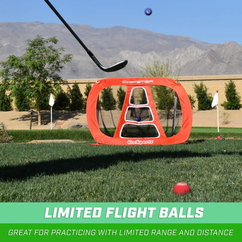 Foam Golf Practice Balls 16 Pack With Realistic Feel And Limited Flight For Safe Indoor Or Outdoor Practice in a backyard setup