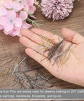 Red Copper Eye Pins 500Pcs 20mm 21 Gauge 0.7mm For Jewelry Making Findings DIY Craft Beading Head Pins in mixed colors