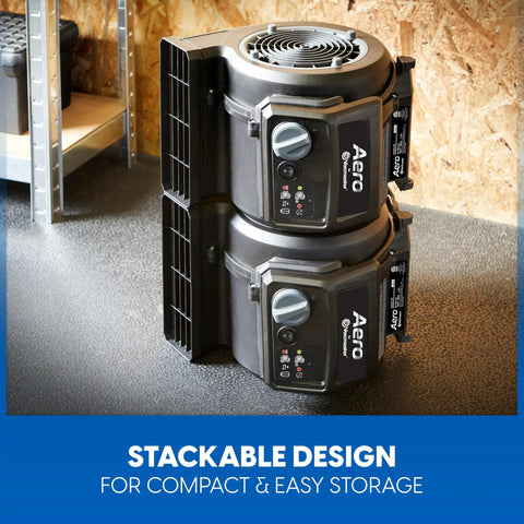 Stacked High Power Floor Fan With Remote Control 32 MPH Air Mover For Home Gym Garage Or Workshop 156W 550 CFM Utility