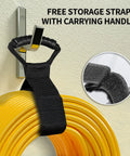 Heavy Duty Outdoor Extension Cord 200 Ft 12 Gauge 3 Wire Waterproof SJTW With Lighted End looped with storage strap
