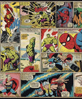 Marvel Comic Panel XL Water Activated Spray And Stick Removable Wall Mural 6 Ft By 10 Point 5 Ft No Glue Needed Easy Peel And Stick Decor