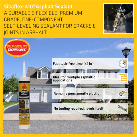 Asphalt Sealant Black Self Leveling Hybrid Crack Filler For Driveways Roadways And Pavements Tough As Nails 9 Fl Oz Cartridge