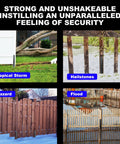 Fence Post Repair Kit With Beefy Steel Anchors And Stakes For Broken Or Leaning 4x4 And 6x6 Wood Posts 11 Gauge Thickened
