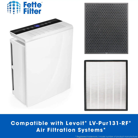 Replacement Filter Pack For LV-PUR131 Series Air Purifiers shown with True and activated carbon filters