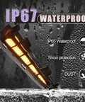 Toyota Tacoma 2024 2025 2026 LED Front Wheel Arches Side Marker Lights With Sequential Turn Signals, waterproof feature shown