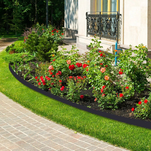 262 Ft 2 Inch Tall Landscape Edging Border Kit With 140 Spikes And 40 Connectors for garden edging around flower beds