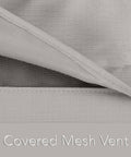 Ultima Outdoor Patio Bench Cover Beefy 600D Polyester Weatherproof Protection With Double Stitched Seams Mesh Vent Detail