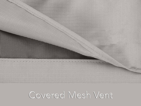 Ultima Outdoor Patio Bench Cover Beefy 600D Polyester Weatherproof Protection With Double Stitched Seams Mesh Vent Detail