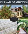 30 Pieces Weed Barrier Rings Non Woven Tree Mulch Protectors Black Thickened Landscape Fabric for garden use