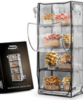 Compact Indoor Mushroom Grow Tent Cabinet with visible monotub setups for home cultivation, featuring a portable mini greenhouse.