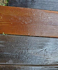 Top view of Two Piece Concrete Mold Set With Realistic Old Wood Look for creating outdoor garden stepping stones and pavers.
