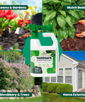 YardSafe Natural Bug Killer And Repellent For Mosquitoes, Ticks, Fleas, Mites And More, Family And Pet Safe, 1 quart bottle.