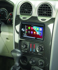 Installed Double Din Radio Installation Dash Kit For Select 2000-2012 General Motors Vehicles showing display panel