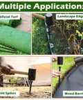 Landscape Edging Anchoring Spikes 6 Inch 30 Pack for weed barrier, lawn paver edging, garden fence, and artificial turf easy install