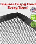 Nonstick Oven Air Fryer Basket For Even Bakes No Flip Required And Crispy Results For Pizza Fries Chips And More With Less Oil Easy Cleanup Dishwasher Safe