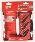Heavy Duty Step Bit Set Three Piece For Quick Hole Drilling In Metal Wood And Plastic Sizes 1 2 4 All Metal Construction