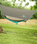 Waterproof Hammock Rain Fly Tarp with stakes and carry bag for backpacking ultralight camping shelter ripstop nylon with taped seams