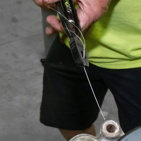 6 Inch Heavy Duty Safety Wire Pliers With Reversible Twist Action gripping and twisting wire on machinery part