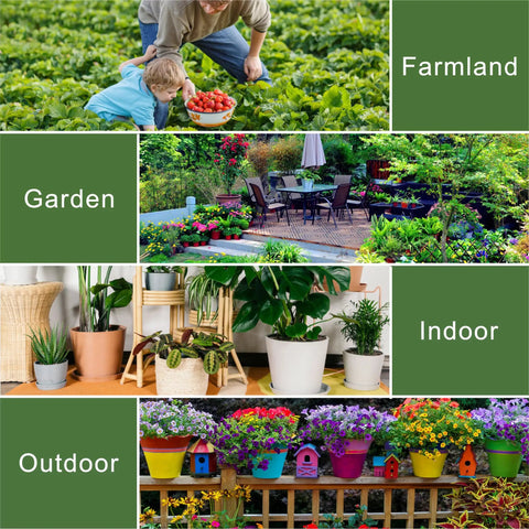 Farm, garden, indoor, and outdoor environments with plants for Long Probe Soil Moisture Meter For Deep Read And Plant Nerds Approved Water Level Sensor Hygrometer For Indoor Outdoor Pots Gardens Flowers Farm Use 2 Pack Bundle