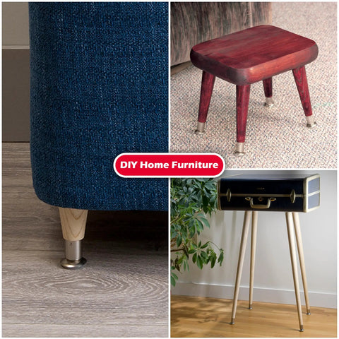 Heavy Duty Wooden Table Legs Four Pack Transform Your Space With These Built Like A Tank Tapered Table Supports featuring various furniture styles.