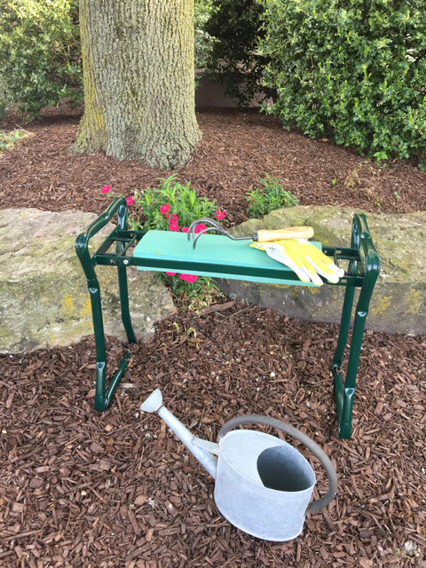 Folding Kneeler Garden Bench And Seat For Yard Work, A Real Workhorse That Converts From Kneeler To Chair, 23 Inch Wide Seat