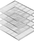 Pro Grade Heavy Duty Galvanized Queen Excluder For 10 Frame Langstroth Beehives 4 Pack metal grid design product image