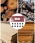 10 Pcs 16Mm Round Tungsten Carbide Indexable Lathe Tool Bits 30 Degree Rake Angle 5/8 Inch Diameter with wood materials.