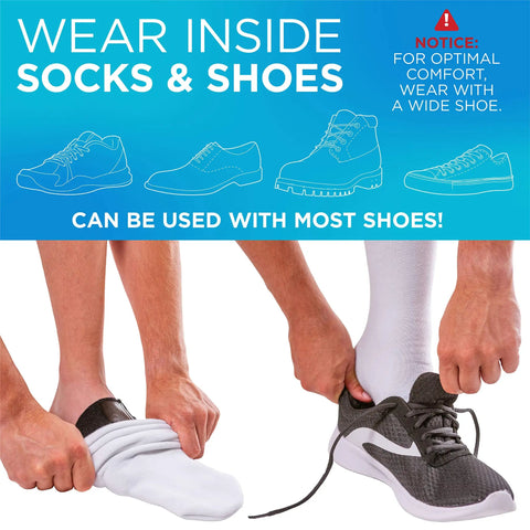 Soft Turf Toe Brace For Big Toe Relief With Taping Splint And Wraparound Support Straps For Sprains And Hallux Rigidus worn inside shoes