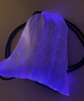 LED Fiber Optic Drawstring Backpack With 11 Lighting Modes Including 7 Colors And 4 Flash Patterns Lit Party Ready Glow