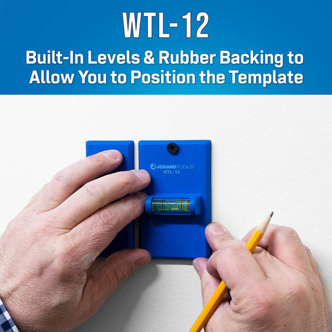 Double Gang Electrical Box Cutting Kit EBW 812 With Wall Template And Level For No Hassle Precise Installations Includes EBC 800 Cutter For Clean Cutouts And Quick Double Gang Wall Box Install
