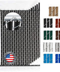 Wave Slat Privacy Slats For Chain Link Fences Single Wall Bottom Locking Design Fits 4 To 8 Foot High Fences 9 Color Options Including Black Beige Brown Gray Green Redwood Royal Blue Sky Blue White Easy Install, shown in black with color options.
