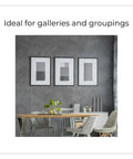 Heavy Duty Picture Hanging Kit For Wood Frames And Canvases On Drywall, Easy Install showing frames in living room setting