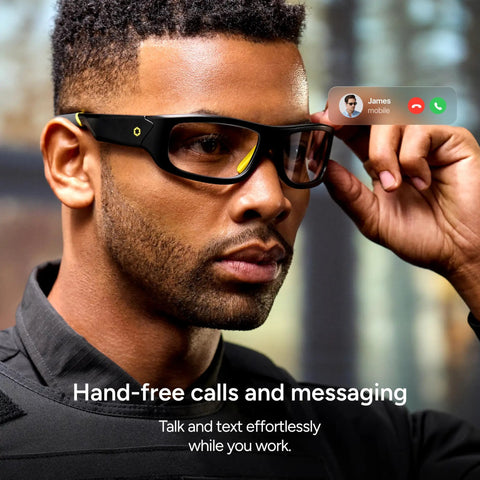 Armor Smart Safety Glasses for Men and Women With TR90 Frame, Bluetooth Hands-Free Calling, Light Adaptive Lenses