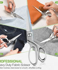 All-In-One Portable Sewing Kit For Adults With Ultra Sharp Fabric Scissors 242 Pcs Newly Upgraded Travel Sewing Set Heavy-Duty Needle And Thread Kit For Beginners Home Craft And Travel Repairs. Heavy-duty fabric scissors cutting cotton, leather, denim and wool
