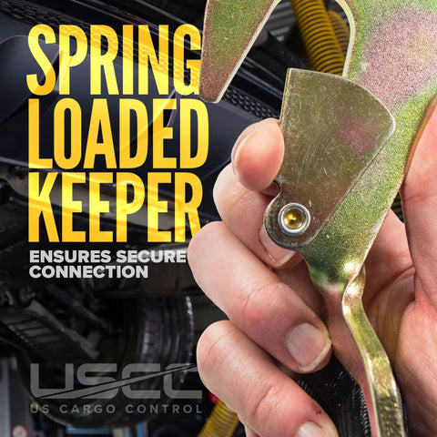Heavy Duty Twisted Snap Hook Ratchet Straps 2 By 8 Feet Rock Solid Grip 4 Pack with spring loaded keeper for secure connection