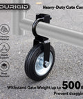 Heavy Duty Farm Gate Wheel For Metal Tube Gates 6 Inch Wheel Fits 1-5/8 To 2 Inch OD Beats Gate Dragging Weatherproof Design