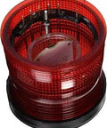 24V DC Multi Mode XBR LED Stack Light 101XBRMR24D Red For Industrial Signaling with rugged red lens, top view