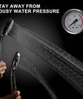 High Pressure Handheld Shower Head With Multi Function Spray For Low Water Pressure Powerful Shower Stream 79 Inch Hose