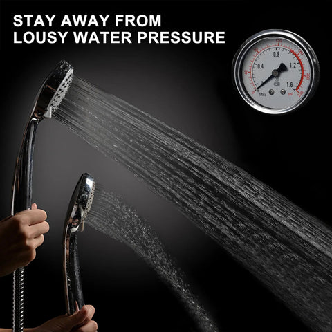 High Pressure Handheld Shower Head With Multi Function Spray For Low Water Pressure Powerful Shower Stream 79 Inch Hose