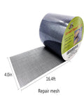 Extra Wide Window Screen Repair Tape 4 By 16.4 Feet Black Adhesive Waterproof Three Layer Fiberglass Patch For Screen Doors And Window Screens Heavy Duty Fix