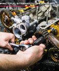 Mechanic using Heavy Duty Universal Joint Socket Reducer Set for auto engine repair