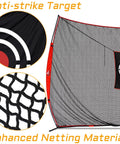 Backyard Golf Hitting Net With Heavy Duty Frame And Net For Real Golf Balls Indoor Outdoor Use showing target and netting details