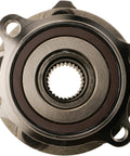 Front view of Heavy Duty Wheel Bearing And Hub Assembly For Subaru Vehicles, Easy Install And No Fuss Fit, Long Lasting Durability.