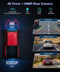 11.5 Inch Portable CarPlay Screen For Your Ride, Wireless CarPlay And Android Auto Dash Display With OTA Updates, dual camera view