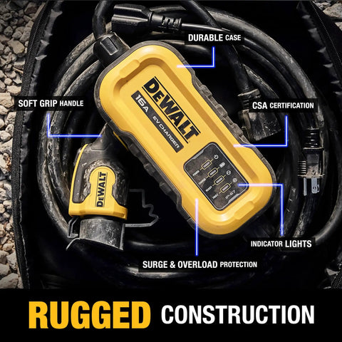 Go To Portable Level 1 And Level 2 EV Charger, 16 Amp, 120 To 240 Volt, 25 Foot Cable, rugged design with CSA certification